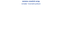 Desktop Screenshot of cosini.org